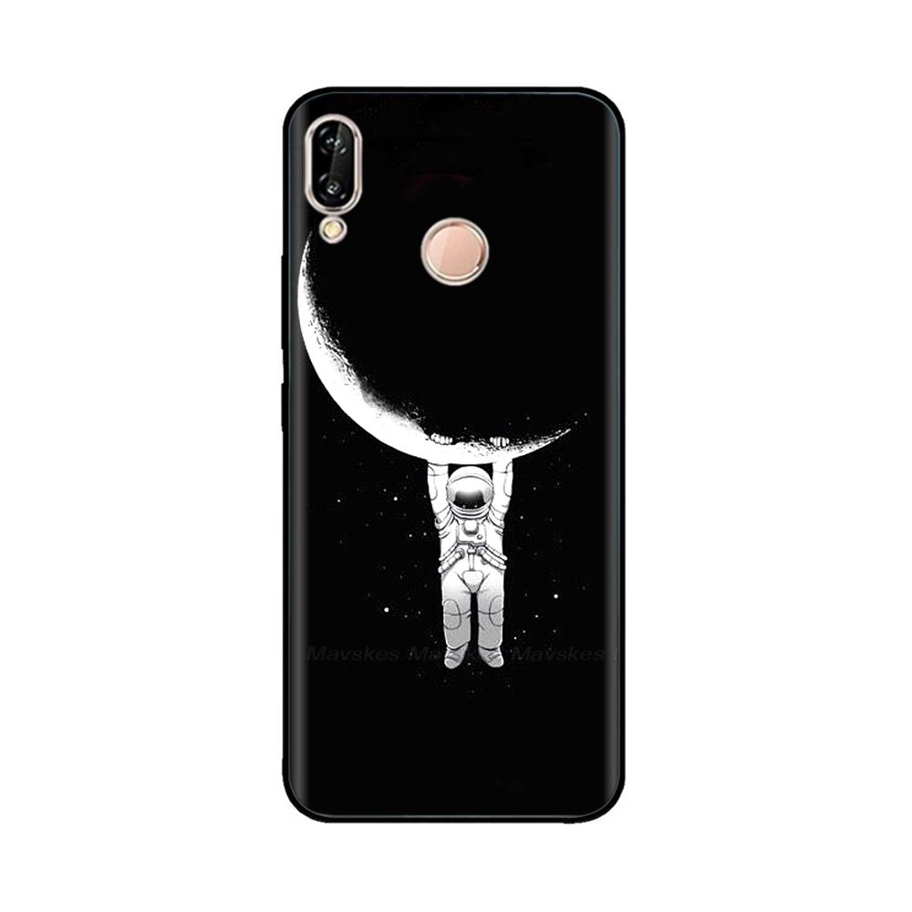 for Huawei P20 Lite Case Silicon Soft TPU Printed Phone Cover Case For Huawei P20lite P 20 Lite Bumper Case Shockproof 5.84 inch