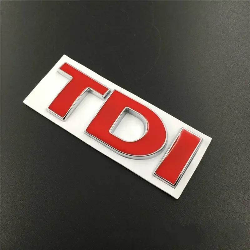 3D Metal TDI Letters Emblem Badge Sticker Decals for VW Golf 4 5 6 7 JETTA PASSAT MK2 MK4 MK5 MK6 MK7 OO1