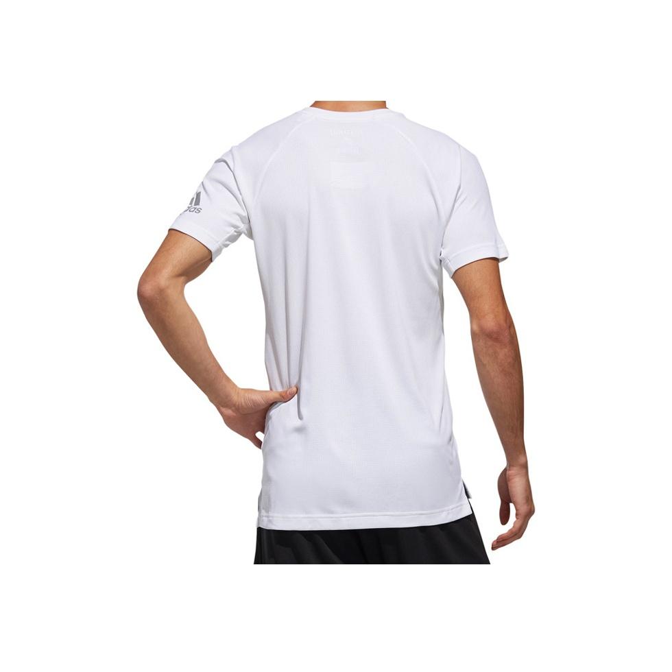 Adidas Quick-Dry Tennis Sports Short Sleeve T-Shirt Men Tops Pink White DQ2932