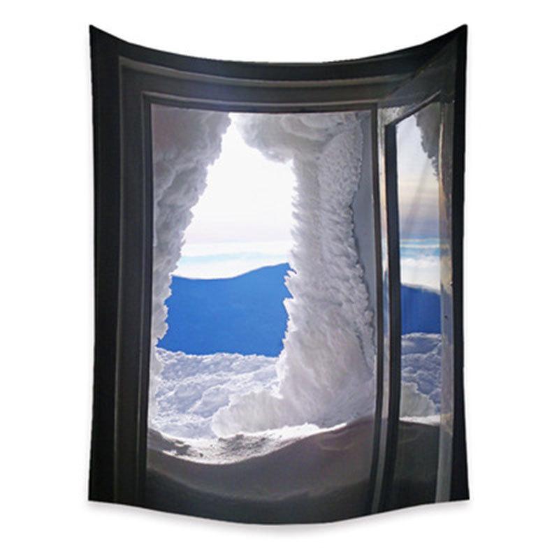 Tapestry Living Room Background Mural Beach Mat Home Decoration Simple and Fresh Character Wall Hanging