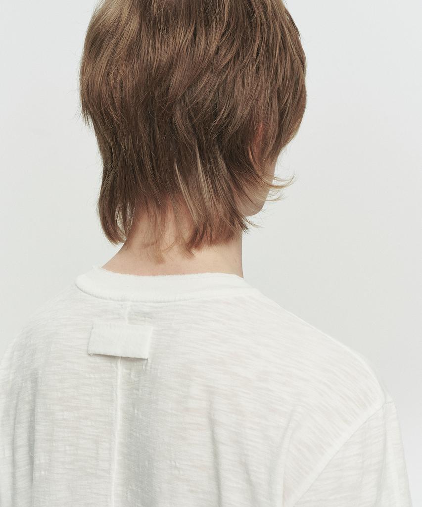 Hoite Raw Long Sleeve T-Shirt (White)