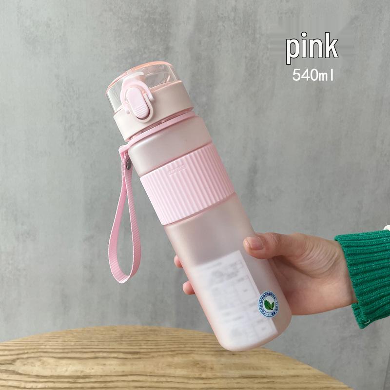 Casino Frosted Sports Water Bottle: Creative Portable Plastic Cup with Lid for Men and Women