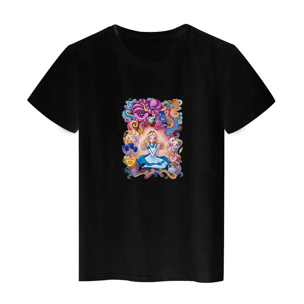 Fun Cat Cute Alice In Wonderland Tshirt Unisex Unisex Unisex 3 S