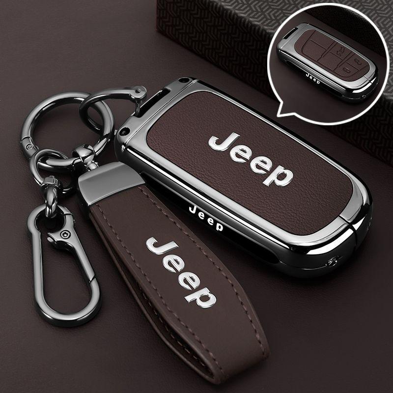 Mpxf10 Metal Car Smart Key Case Cover Shell For Jeep Grand Cherokee WK2 KL Wrangler JK Renegade Commander Compass 2018 2022 Accessories