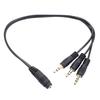 Auxes Splitter Cable 3.5mm TRS Female Port to 3 Male Connectors for Sound Sharing
