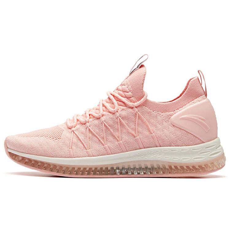 

New Anta Low Top Running Shoes Women s Pink White 12915501-8 38.5