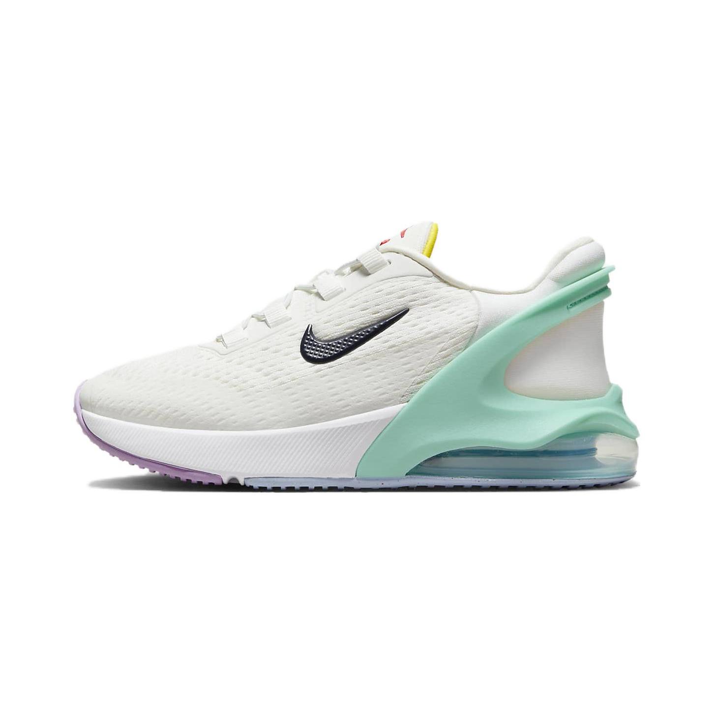 

Nike Air Max 270 GO Abrasion Resistant Low top Kids Lifestyle Shoes White Cyan Purple Children Aged 3 7 Years Old DV1969-105 28