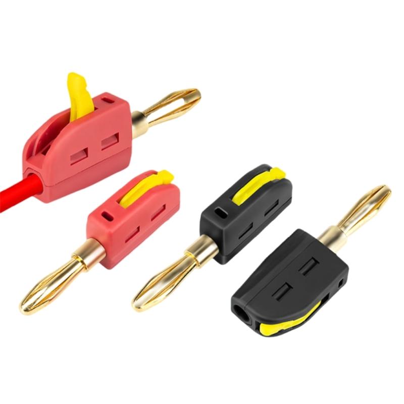 High Current Banana Connector with No Solder Design for Fast Assembly Automotive Modifications Engineering Applications