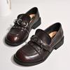 British Style Retro Loafers Women's 2026 Spring and Summer New Simple Deep-mouth Single Shoes