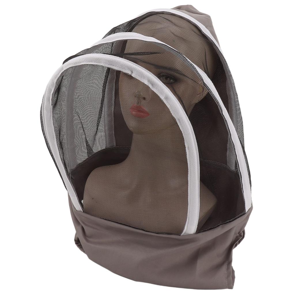 Beekeeping Veil Hat Head Protection Mesh Cap Nylon Breathable Sun Proof Beekeeping Equipment for Fishing Hiking Outdoor