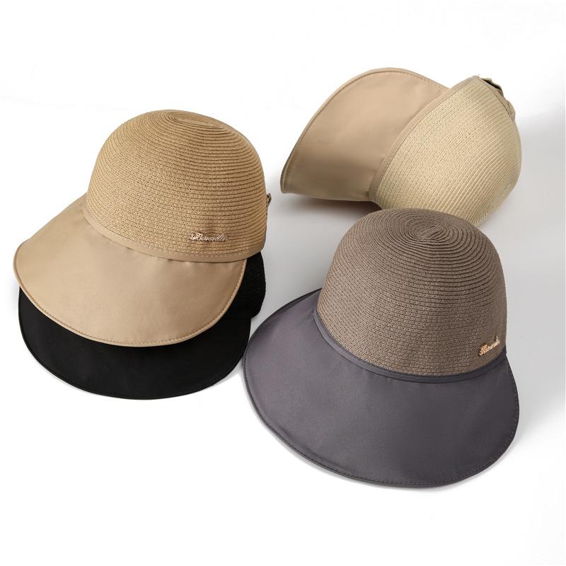 Hat Female Summer Cap Summer Sun Protection Sun Hat Foreign Style Sun Hat Cold Hat Straw Hat
