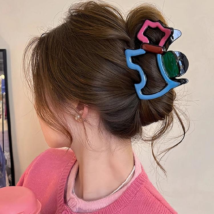 Eye Catching Puppy Lover Hair Clip Practical Hollow Claw Clip For Short Long Hair Women Girls Fashion Hair Accessories