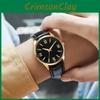 Classic Business Mens Quartz Watch With Sapphire Glass For Formal Office Wear