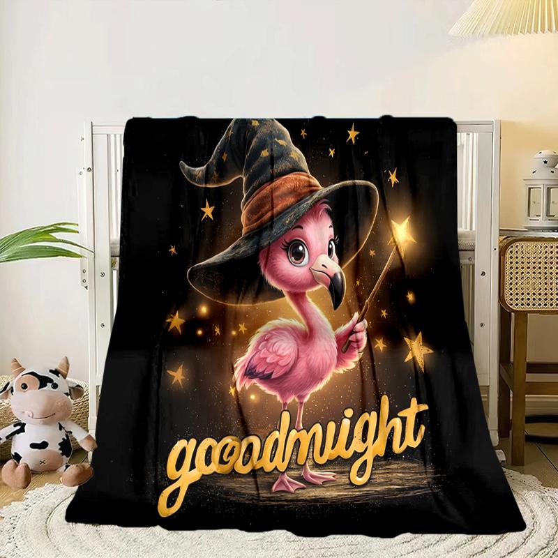 Magical Flamingo Sky Blanket Flannel Blanket Throw Blanket Sofa Cover Blanket Soft Premium Blanket Picnic Blanket Tv Blanket Gifts