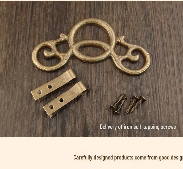 Chinese Classical Decorative Copper Cloud Hook for Frames and Mirrors