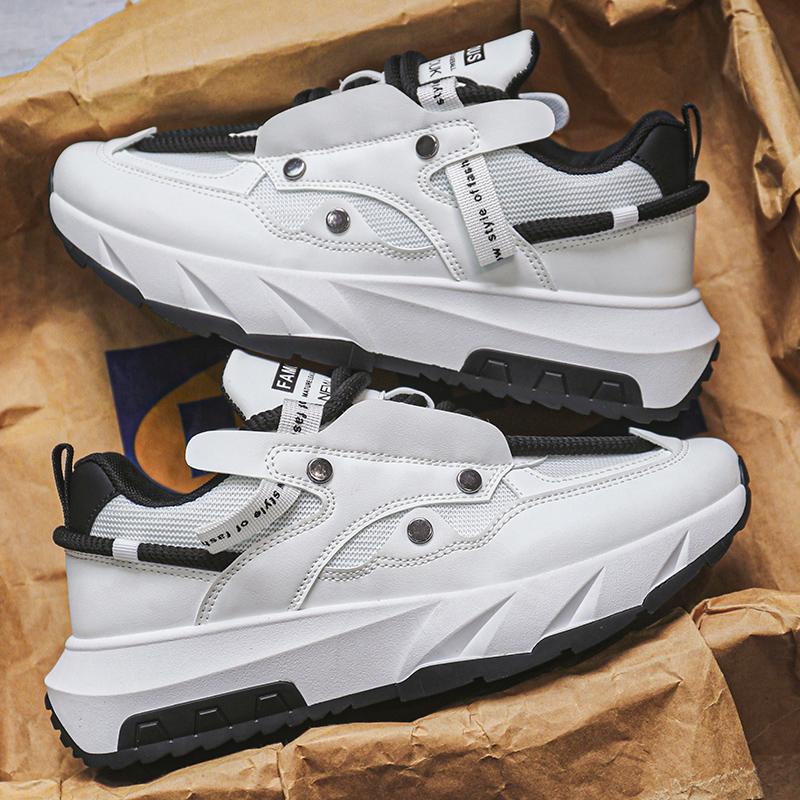

Men s shoes autumn casual shoes 2025 fashion trend Hong Kong style sports shoes thick sole heightening dad shoes men s Douyin same style 44