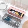 Kitchen Draining Chopstick Holder with Lid