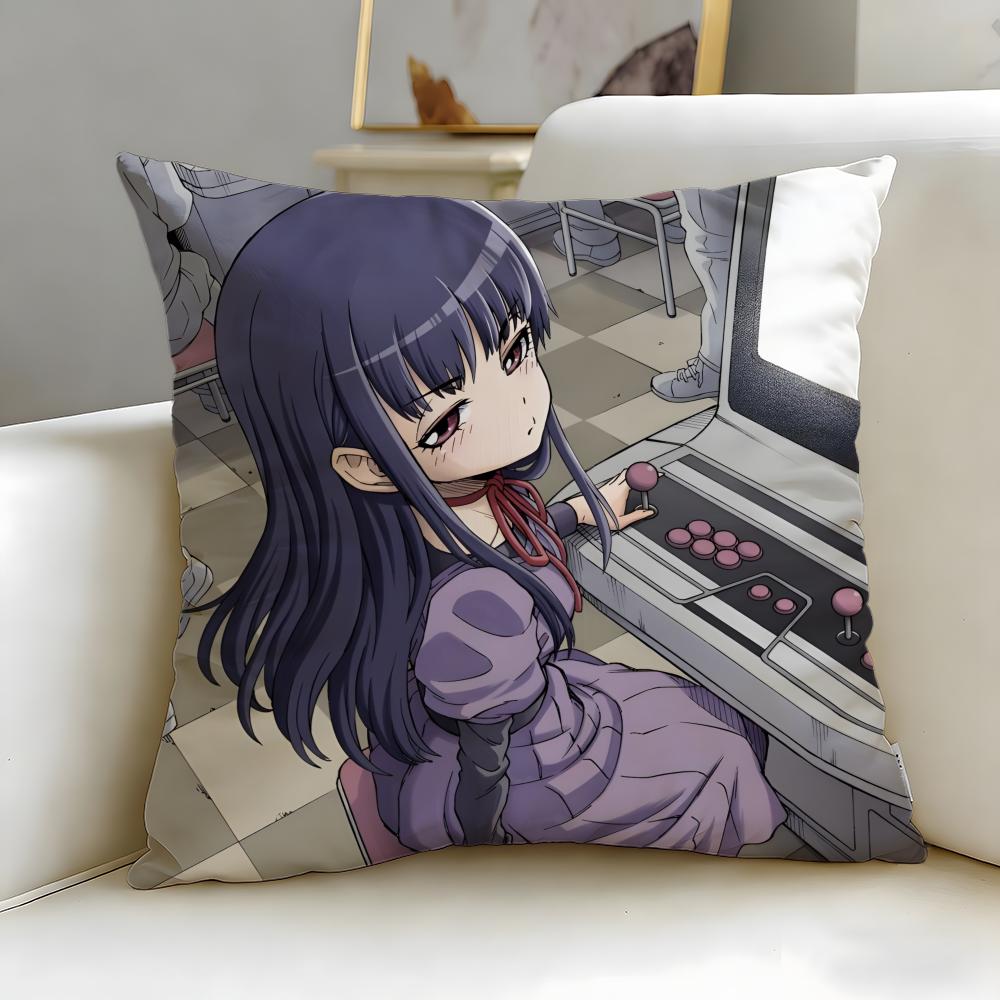 Classic Anime Hi Score Girl Cushion Cover Soft & Easy-Wash Pillow Case – Versatile for Couch, Bed, Travel and Office