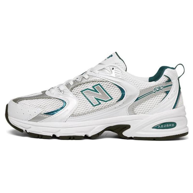 

New Balance 530 White Silver Green Sneakers MR530AB 42