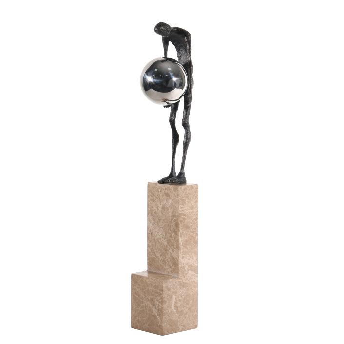 Metal Handicraft Abstract Human Figure Wrought Iron Figures Gymnast Decorative Figurines Home Decoration Accessories