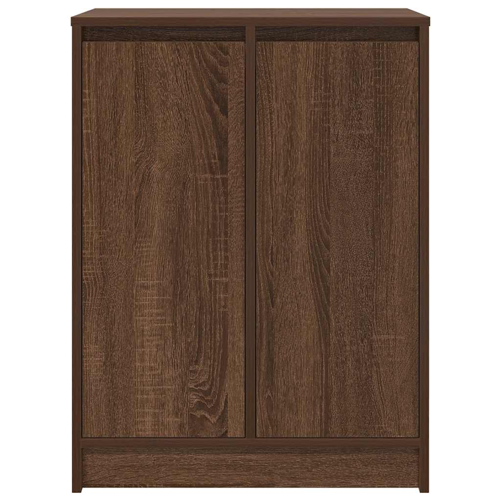 Shoe Rack Brown Oak Effect 57 x 34 x 76 cm Particleboard
