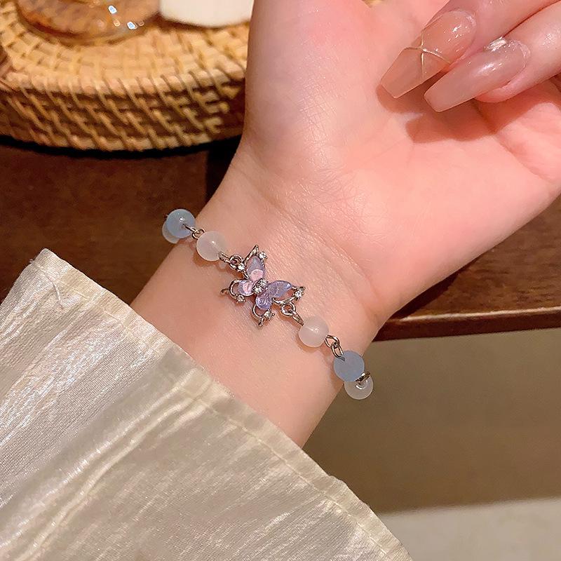 Korean-Style Versatile Pearl Bracelet for Women: Light Luxury, Exquisite, High-End Feel, Popular Beaded Bangle, Elegant Hand Jewelry.