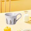 1PC Christmas Dinnerware Round Ceramic for Dining Room Indoor Dinner Party
