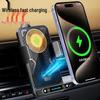 Magnetic Air Vent Car Phone Holder with 15W Wireless Fast Charging and Swivel Navigation