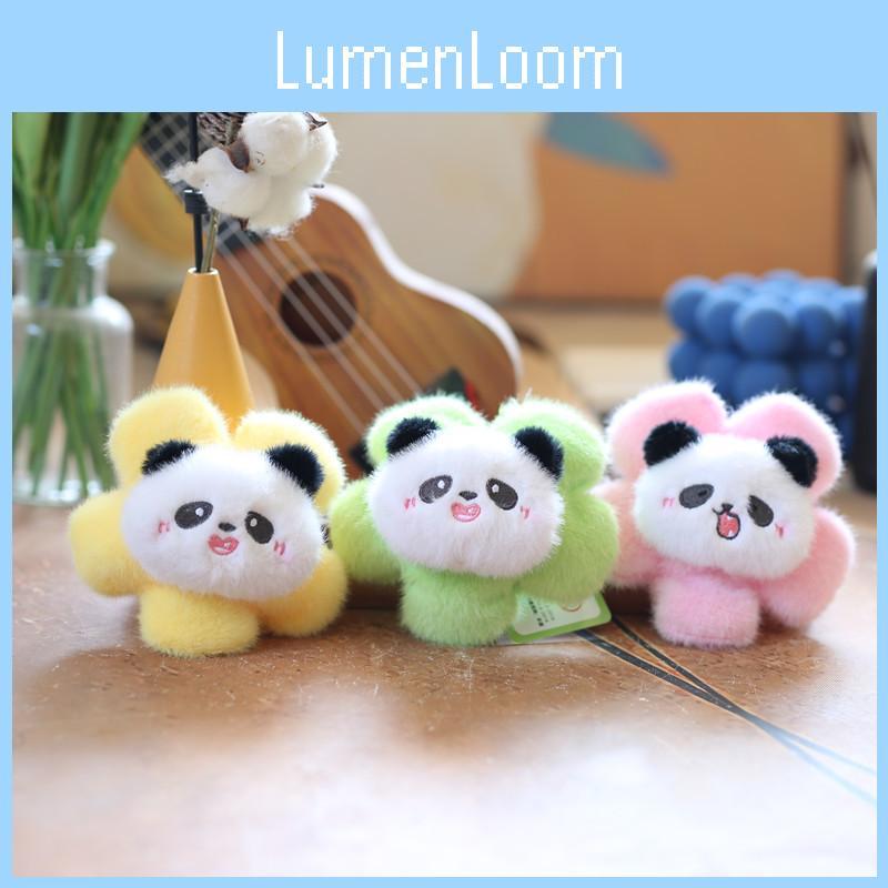 Adorable Panda Plush Keychain Soft Stuffed Toy Cute Cartoon Animal Bag Pendant