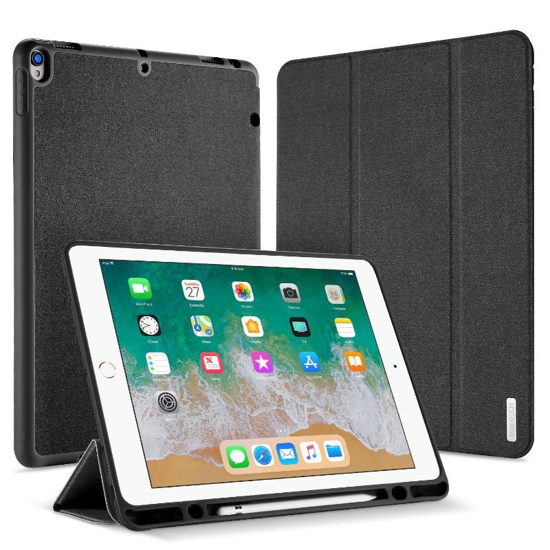 DUX DUCIS IPad Pro 12.9 Inch Case With Pencil Holder Leather Folio Sleep/Wake Function Stand Anti-drop Business Style