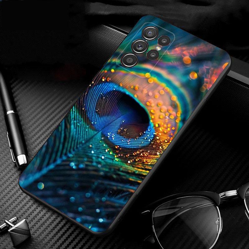 Phone Case For Samsung Galaxy S26 S25 S24 S23 S22 S21 Ultra S24 S23 S22 S21 S25 Plus S24 FE Peacock Bird