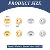 1box 30pcs 2 colors 304 Stainless Steel Beads Rondelle Golden & Stainless Steel color 10x5mm Hole: 6mm 15pcs/color