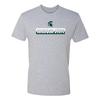 Michigan State Spartans Split Bar NLA T-Shirt - Heather Grey