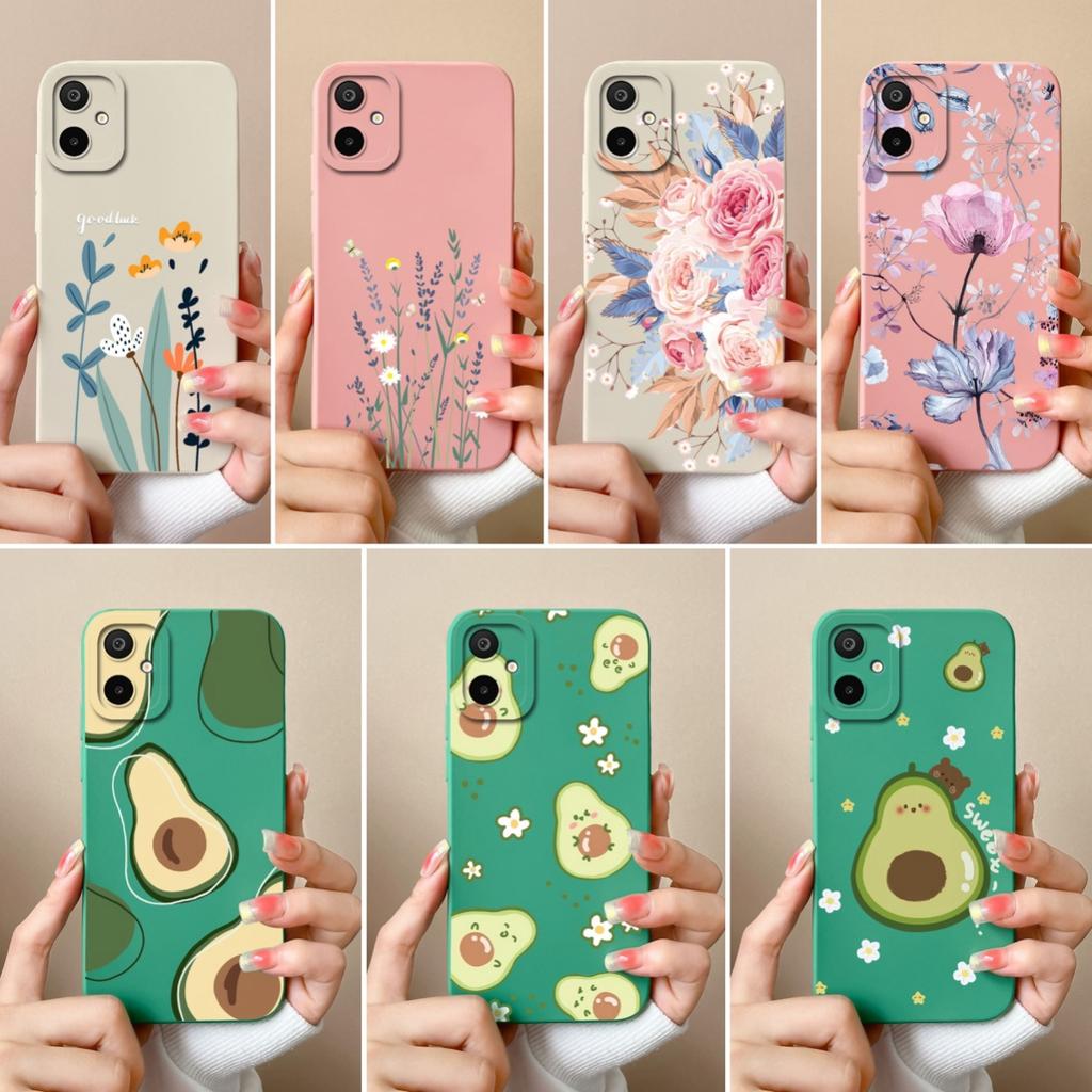 Casing For Samsung Galaxy M06 S25 Edge A06 F06 F16 M16 Beautiful Flowers Avocado High Quality Shockproof Silicone Protective Cases For Samsung Housing
