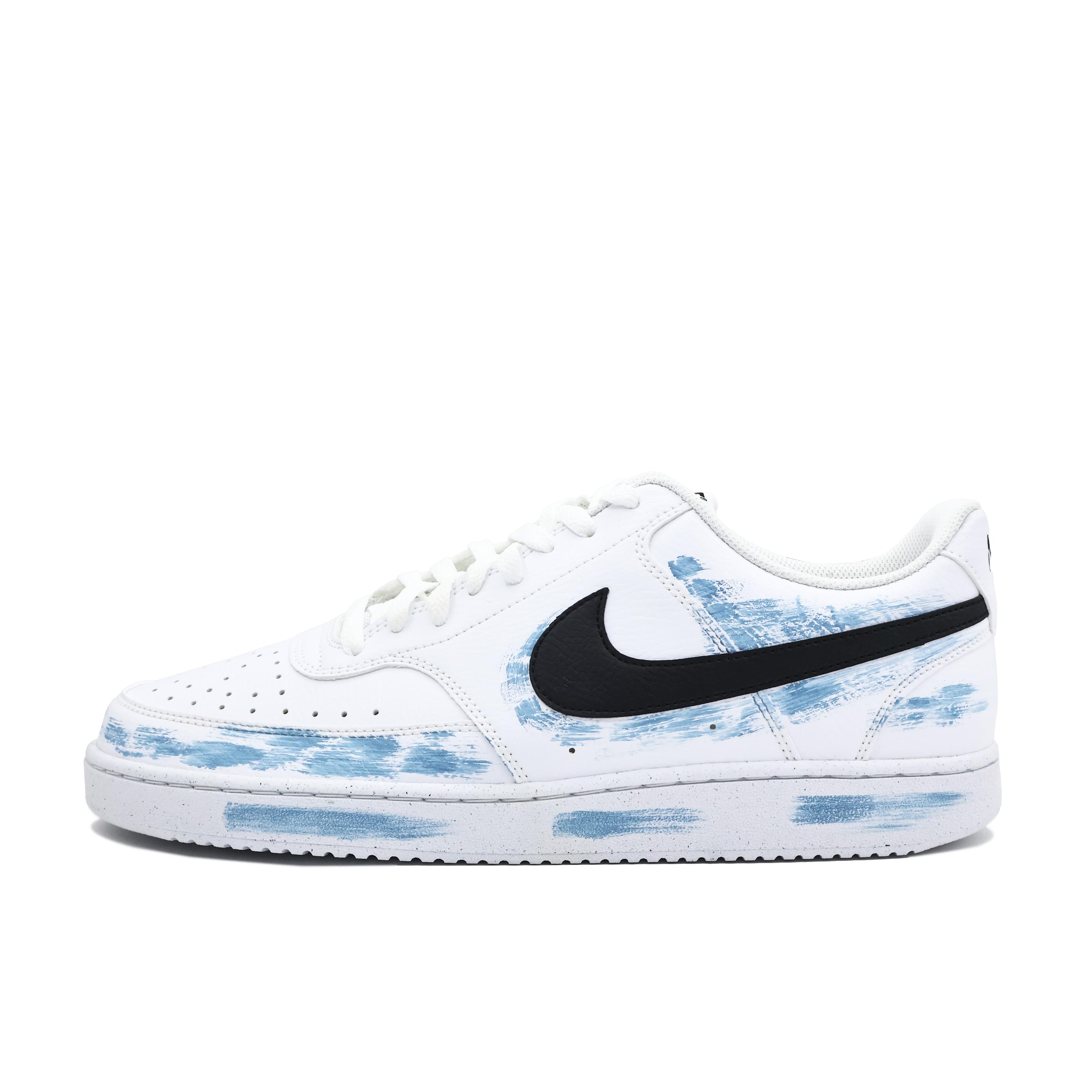 

Nike Court Vision 1 Wild Dream Collection Leather Abrasion Resistant Lightweight Breathable Slip Resistant Low top DH2987-101(Team271-) 41