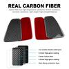 Real Soft Carbon Fiber Sticker For Fiat 500 Abarth 595 695 2017 2018 2019 2020 2021 2022 2023 Rear Tail Light Cover 1Pair