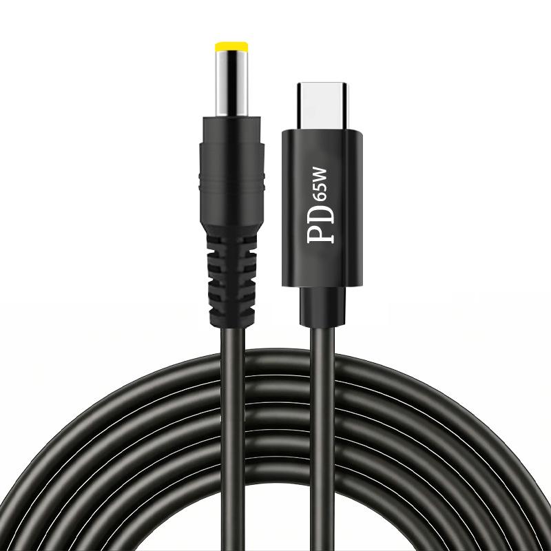 

65W PD Fast Charging DC 5.5x2.5mm Elbow Connector for Lenovo ThinkPad Laptops Trigger Cable