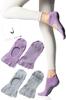 Gemma Plus Pilates Yoga Grip Purple and Light of 2 by Active Instructors and Certified In Socks, Non-Slip, Five-Toe, Women's, Socks, Socks, Pilates,