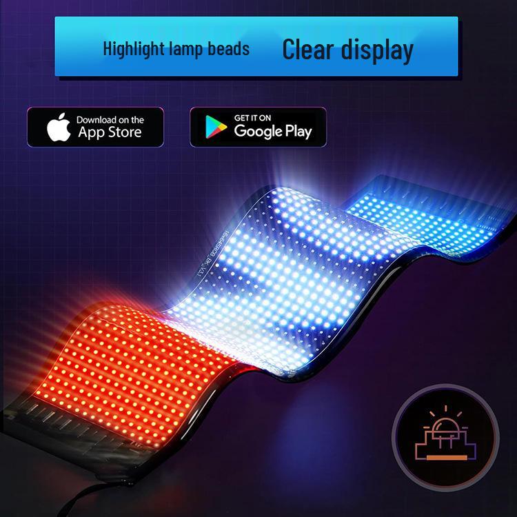 Vehicle LED Soft Screen: Bluetooth-Enabled Flexible Car Display