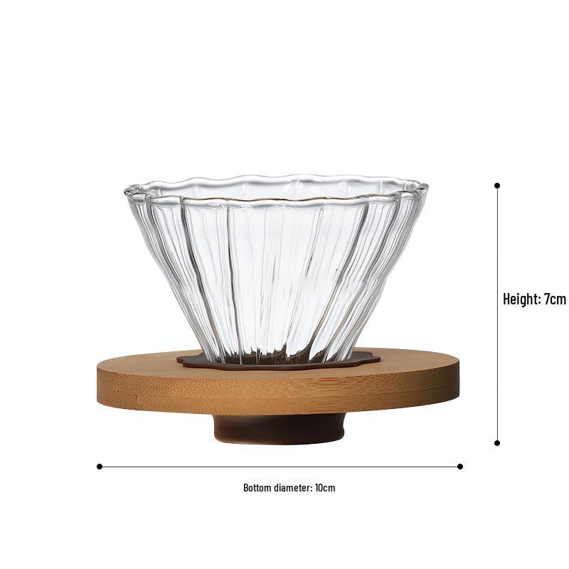 V60 Hand-Brewed Coffee Filter Set: Conical Drip Cup & Sharing Pot