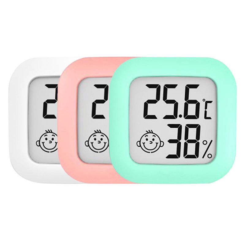 מדחום-לחות דיגיטלי LCD לחדר פנימי, מיני אלקטרוני, מד טמפרטורה ולחות, חיישן, תחנת מזג אוויר לבית