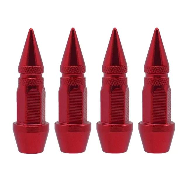 Car Bullet Valve Caps Car Motorcycle Wheel Tire Valve Caps Dustproof Cover 45/60mm Spiked Valve Caps Auto Exterior Accessories