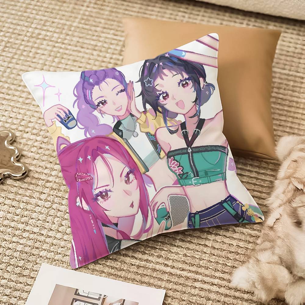 K-Pop Demon Hunters Pillow Case Anti-dustmite Invisible Zipper Sofa Bed