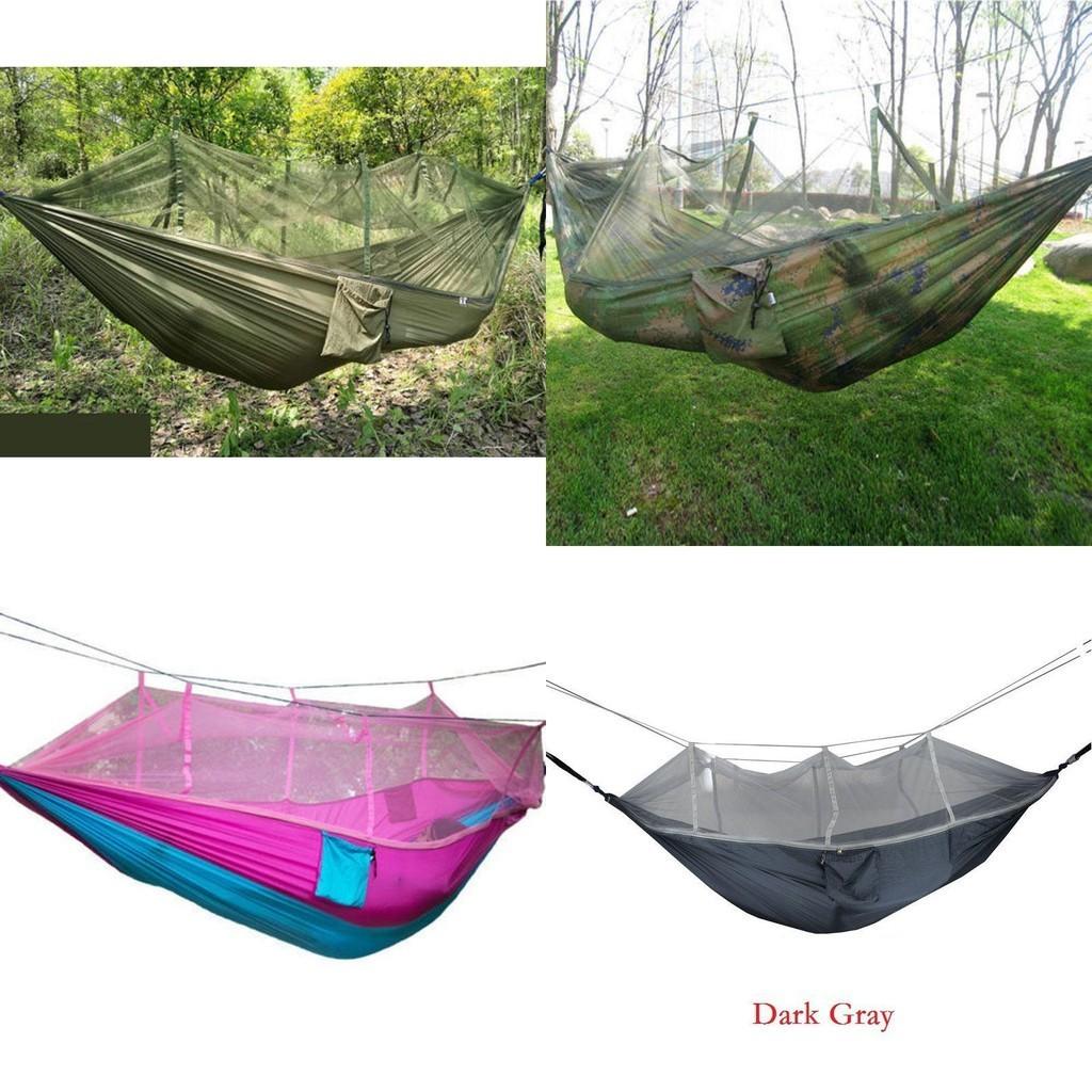 Premium Camping Double Person Travel Outdoor Tent Hammock Bed With Mosquito Net