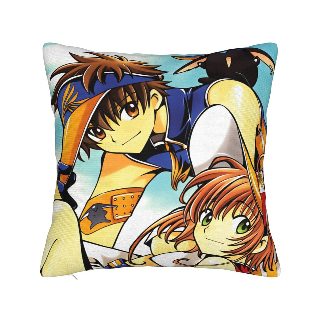 Tsubasa Sakura Syaoran Pillowcases  Kawaii Pillow Case For Couch Sofa Bedroom Custom Pillow Cover