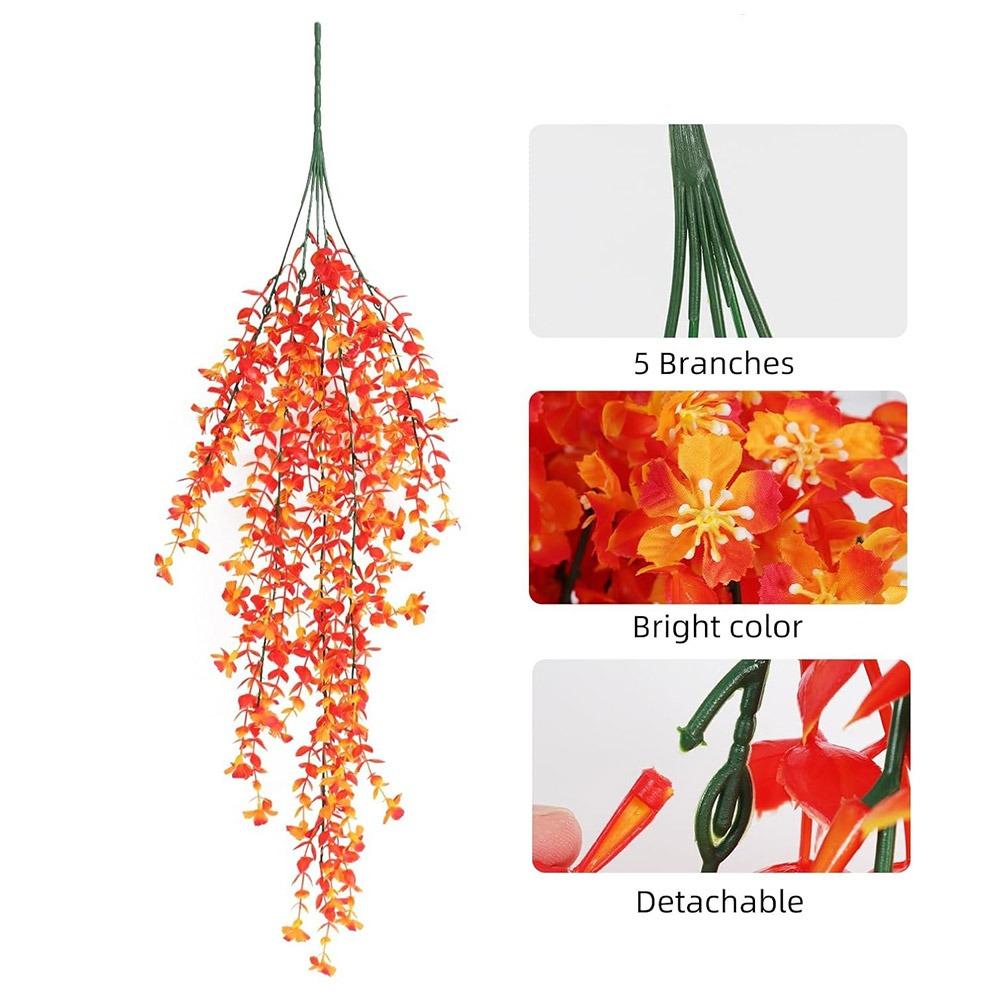 Silk Faux Eucalyptus Leaves Accessories Wall Hanging Ornament  Indoor Outdoor