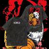 Vintage Washed Men's T-shirt Anime Obito Uchiha Manga Cotton T Shirt Summer Y2K Streetwear Men Tops Casual Clothing