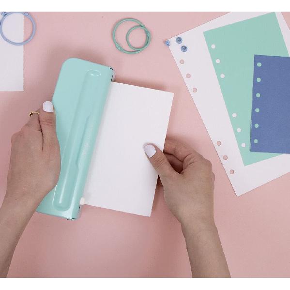 Craftelier - 6 Hole Punch | Adjustable Hole Puncher for Mini, Pocket, A6, A5, Personal and Deskfax | Journaling Supplies | Punching Capacity for 8 x