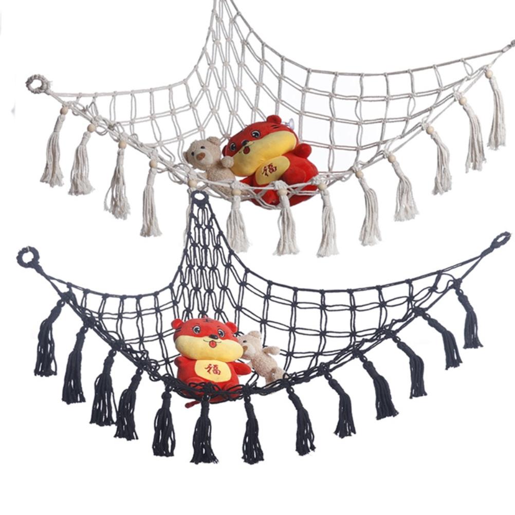 Stuffed Animal Hammock Toy Storage Hammock Net Wall Sling Mesh Kids Toy Organizer Net