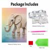 Elephant Pearl Kit DIY 5D Rhinestone Art Craft for Adults and Kids Home Party Decoration Handmade Gift